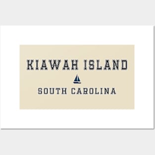 Kiawah Island Resort in South Carolina - Lettering with a Sailboat Decal Posters and Art